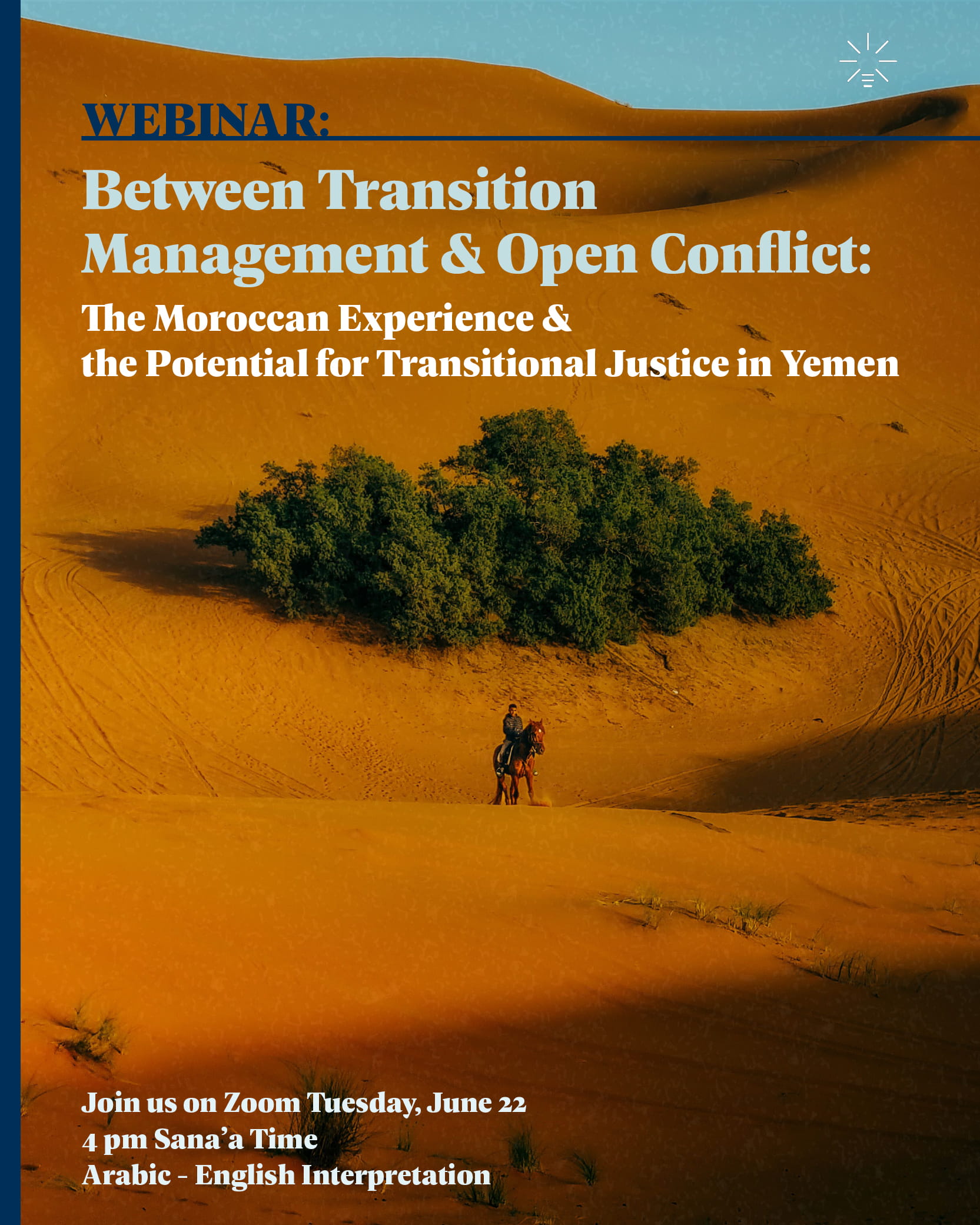 Webinar: Between Transition Management & Open Conflict - Morocco x Yemen
